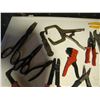Image 3 : Assorted pliers , welding clamps, vice grips, scissors and tin snips