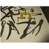 Image 6 : Assorted pliers , welding clamps, vice grips, scissors and tin snips