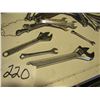 Image 2 : SAE and  metric wrenches And Crescent wrenches With toolbox