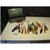 Image 1 : Assorted screwdrivers with metal tackle box