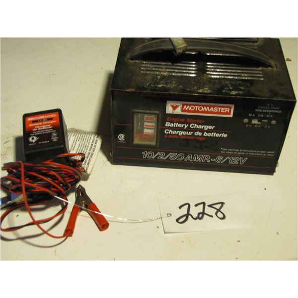Motormaster battery charger and battery maintainer