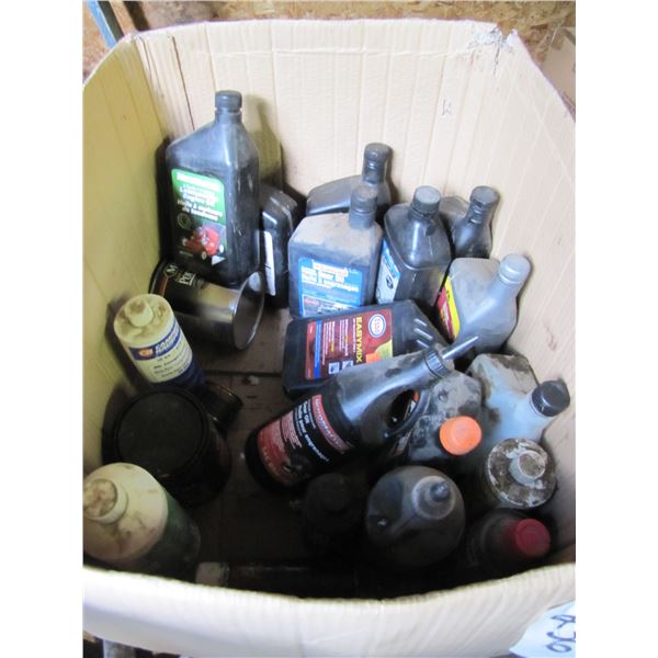 Lot of oil and shop fluids