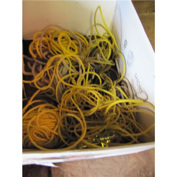 Box of assorted rope