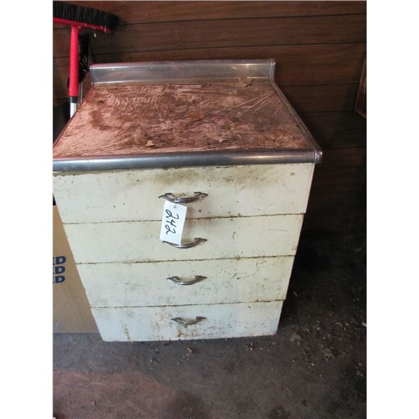 4 drawer metal cabinet for shop storage