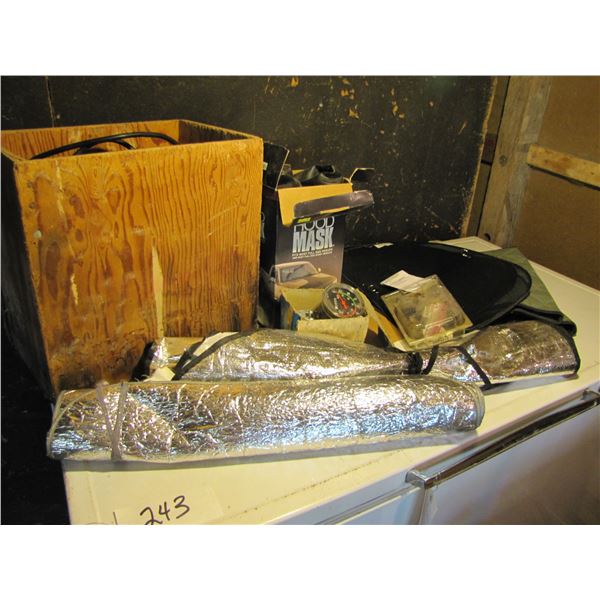 Tachometer , mirrors , sun shades , Etcetera