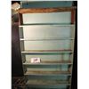 Image 1 : Small metal shelf unit for storage