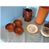 Image 2 : Wood decorations , clay wine chiller, assorted decorative items