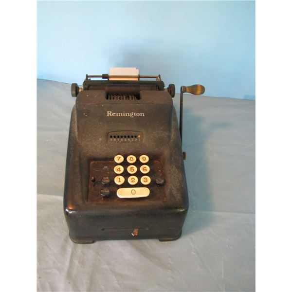 vintage Remington adding machine and calculators