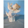 Image 4 : LLADRO hand made in Spain Girl with lamb and Angel figurines