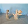 Image 6 : LLADRO hand made in Spain Girl with lamb and Angel figurines