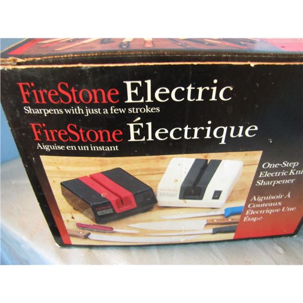 Electric knife sharpener, stainless steel bowl, Lagostina pressure cooker