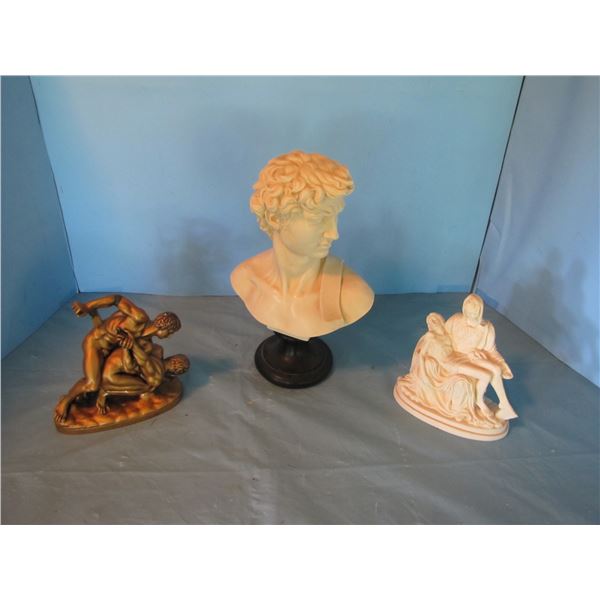3 small sculptures by G. RUGGERI