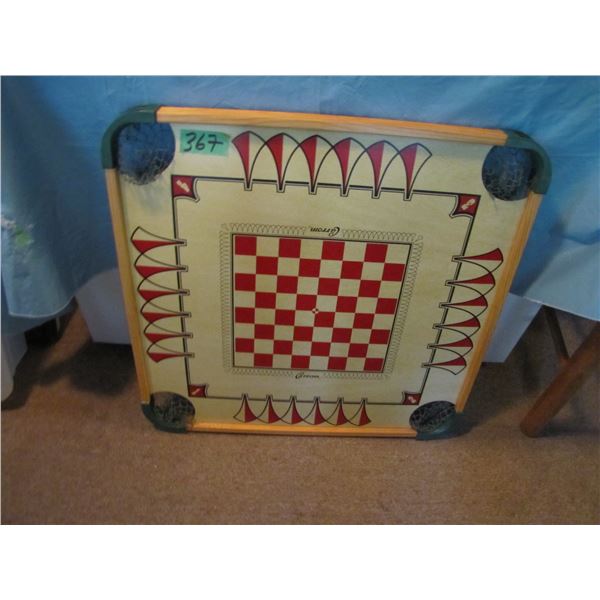 Checkers and Crokinole game board