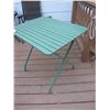 Image 1 : Green folding deck table