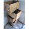 Image 9 : vintage wood boxes and collector coke and other bottles