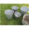 Image 2 : collection of tin pails