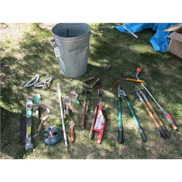 lawn and Garden tools including tree limbers Etcetera