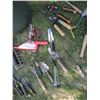 Image 8 : garbage can with lawn and garden tools and items