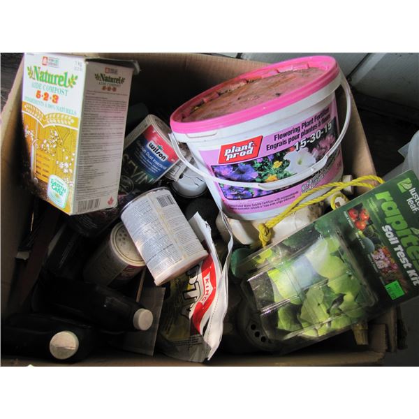 Garden fertilizers and chemicals