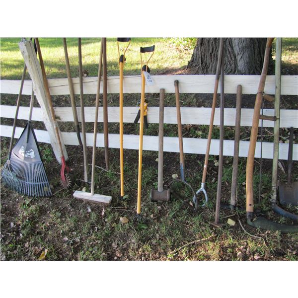 Assortment of garden tools