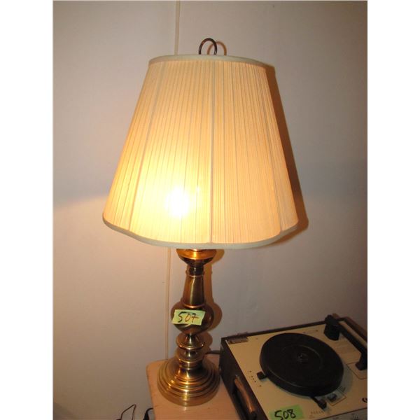 Brass table lamp