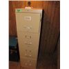 Image 1 : 4 drawer letter size file cabinet with key