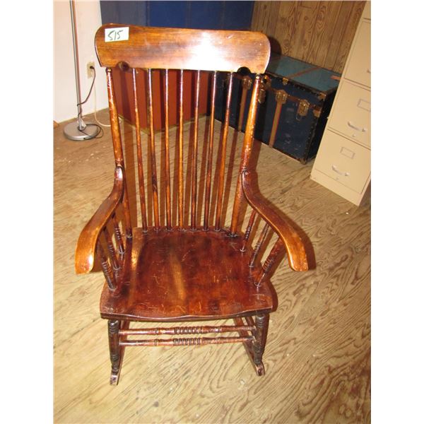 Wood rocking chair