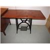 Image 1 : Decorative table made from treadle sewing machine frames