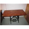 Image 3 : Decorative table made from treadle sewing machine frames