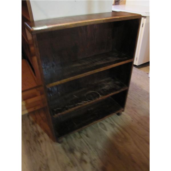 three shelf bookshelf