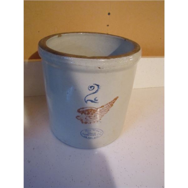 2 gallon red wing crock