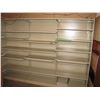 Image 1 : Three sections of metal shelving for storage