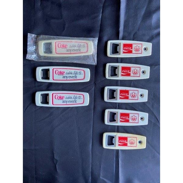 Lot Of 9 Vintage Coca Cola And 1976 Montreal Olympics Bottle Openers