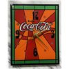 Image 1 : Vintage Coca Cola Tiffany Style Clock Backing
