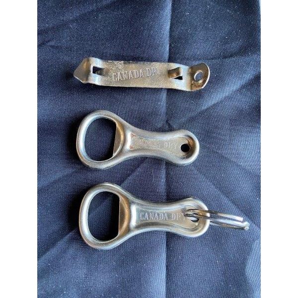 Lot Of 3 Vintage Canada Dry Metal Bottle Openers