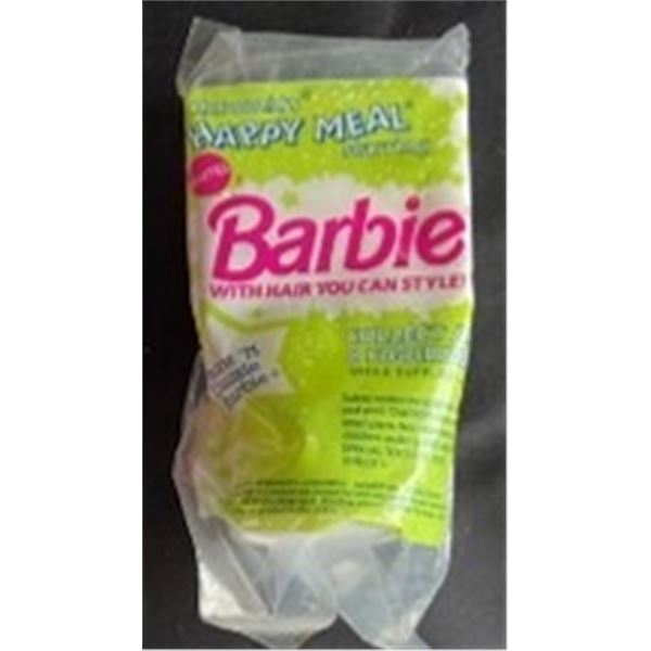 Vintage Mchappy Meal Toys - Barbie With Hair You Can Style - New