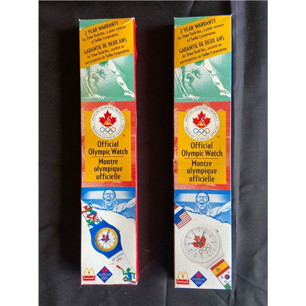 Lot Of 2 Vintage Mcdonald'S And 1996 Olympic Watches
