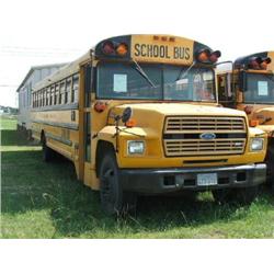 1985 FORD SCHOOL BUS/71 PASSENGER/THOMAS/GAS ENGINE-370-2V/AUTOMATIC/INSPECTION: 07/06/AIR BRAKES/MI