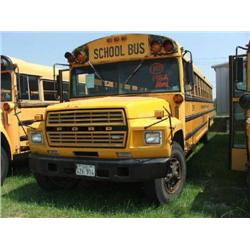 1982 FORD SCHOOL BUS/71 PASSENGER/THOMAS/GAS ENGINE-370-2V/AUTOMATIC/AIR BRAKES/INSPECTION: 11/06/MI