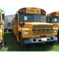 1983 FORD SCHOOL BUS/71 PASSENGER/THOMAS/GAS ENGINE-370-2V/AUTOMATIC/AIR BRAKES/INSPECTION: 11/05/MI