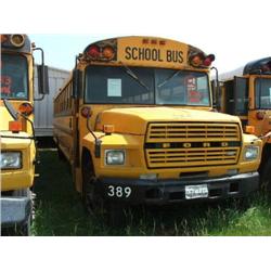 1982 FORD SCHOOL BUS/71 PASSENGER/THOMAS/GAS ENGINE-370-2V/AUTOMATIC/AIR BRAKES/INSPECTION: 04/06/MI