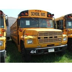 1983 FORD SCHOOL BUS/71 PASSENGER/THOMAS/AUTOMATIC/GAS ENGINE-370-2V/AIR BRAKES (CAGED)/INSPECTION: 