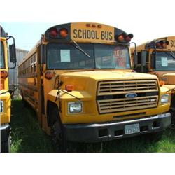 1985 FORD SCHOOL BUS/71 PASSENGER/THOMAS/AUTOMATIC/GAS ENGINE-370-2V/AIR BRAKES/INSPECTION: 10/06/MI