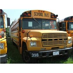1982 FORD SCHOOL BUS/71 PASSENGER/THOMAS/AUTOMATIC/GAS ENGINE-370-2V/AIR BRAKES/INSPECTION: 10/06/MI