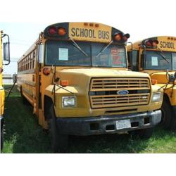 1985 FORD SCHOOL BUS/71 PASSENGER/THOMAS/AUTOMATIC/GAS ENGINE-370-2V/AIR BRAKES/INSPECTION: 11/05/MI