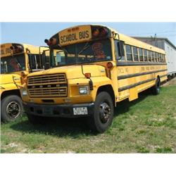 1983 FORD SCHOOL BUS/THOMAS/ 71 PASSENGER/AUTOMATIC/ GAS ENGINE-370-2V/AIR BRAKES/INSPECTION: 09/06/