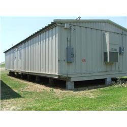 (1) PORTABLE CLASSROOM, APROX. SIZE: 56' X 24', WOOD SKID, METAL SIDING, METAL ROOF, (2) BARD A/C HE