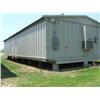 Image 1 : (1) PORTABLE CLASSROOM, APROX. SIZE: 56' X 24', WOOD SKID, METAL SIDING, METAL ROOF, (2) BARD A/C HE