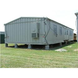 (1) PORTABLE CLASSROOM, APROX. SIZE: 56' X 24', WOOD SKID, METAL SIDING, METAL ROOF, (2) BARD A/C HE