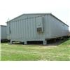 Image 1 : (1) PORTABLE CLASSROOM, APROX. SIZE: 56' X 24', WOOD SKID, METAL SIDING, METAL ROOF, (2) BARD A/C HE